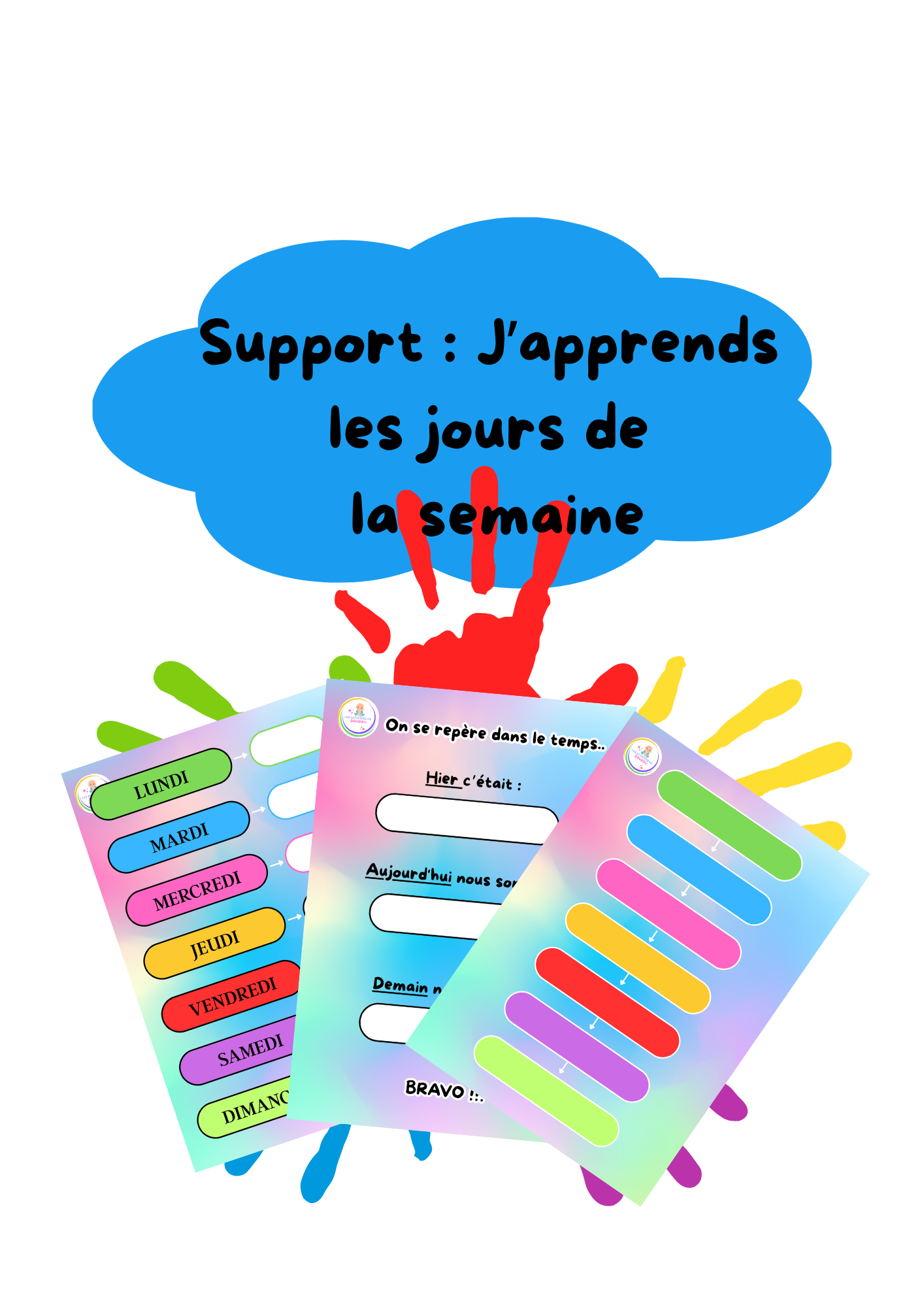 Support: "J'apprends les jours de la Semaine"