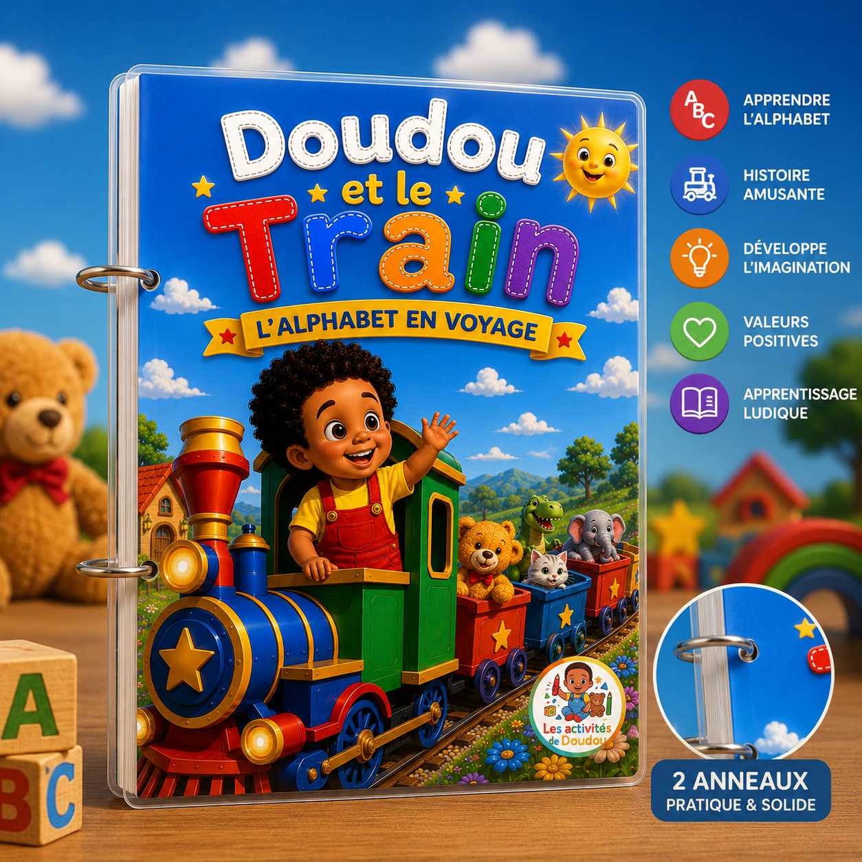 Doudou et le Train – L’Alphabet en Voyage