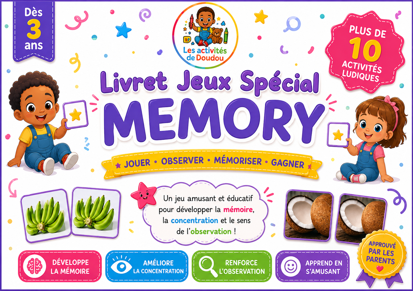 Livret Jeux spécial mémory