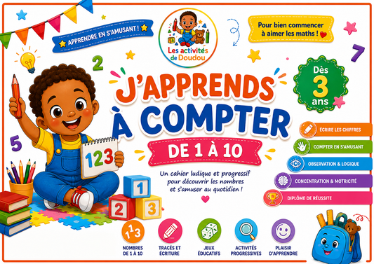 Livret " J'apprends à compter de 1 à 10 "