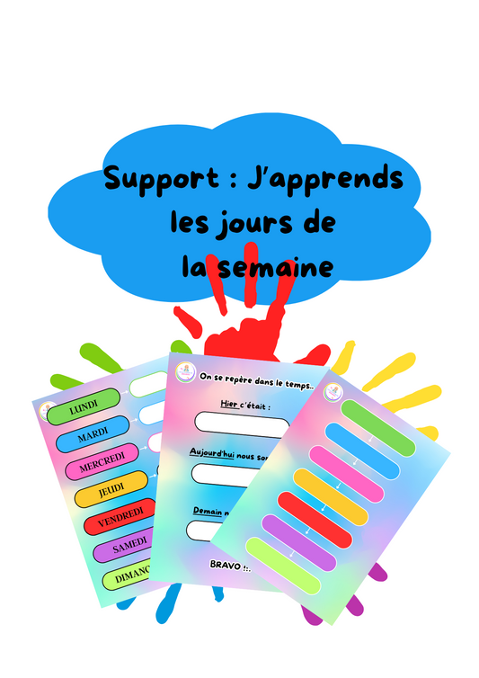 Support: "J'apprends les jours de la Semaine"