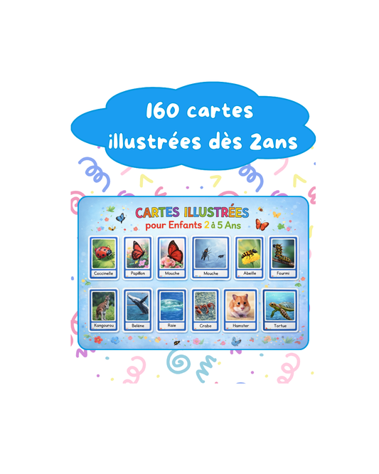160 cartes illustrées dès 2ans