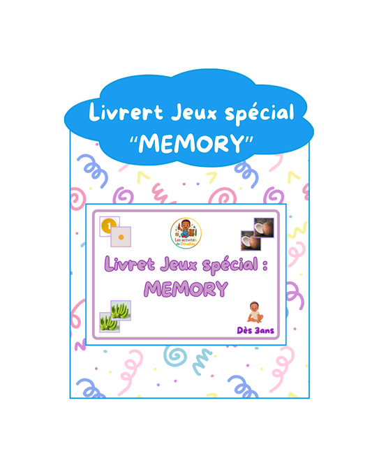 Livret Jeux spécial mémory
