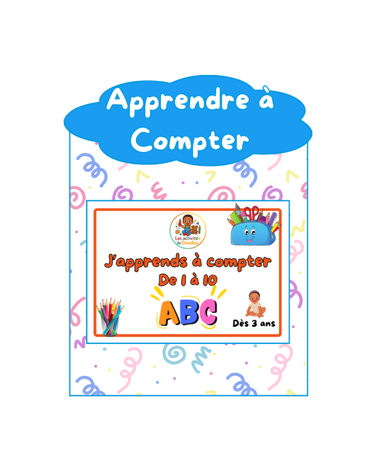 Livret " J'apprends à compter de 1 à 10 "